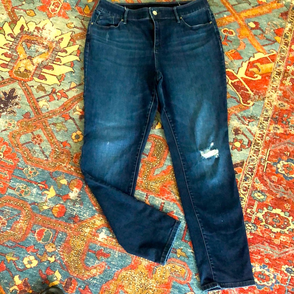 Chico’s Skinny Denim Distressed Jeans